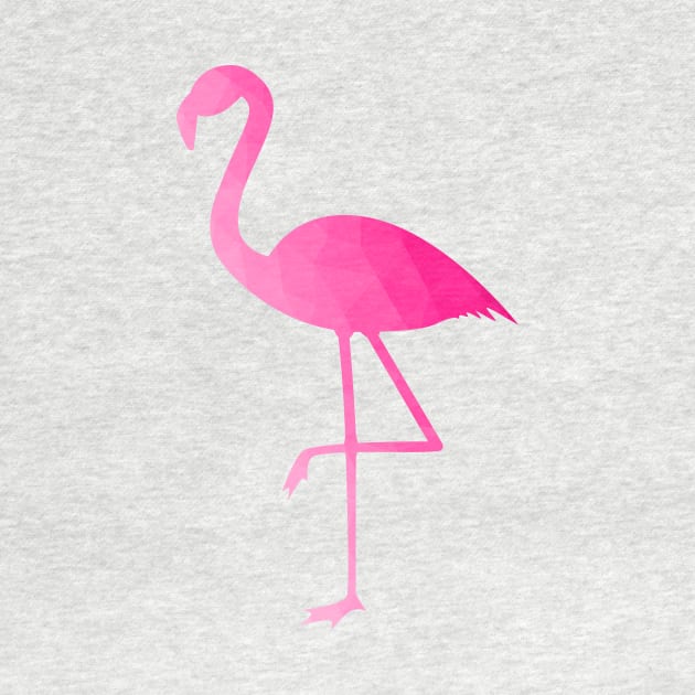 Flamingo hot pink ombre geometric mesh pattern by PLdesign